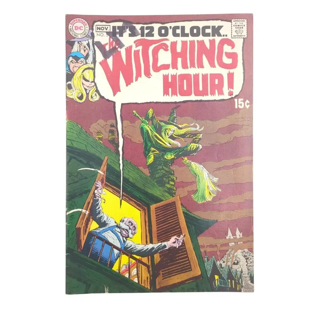 The Witching Hour #5 DC Comics Horror 1969 Bronze Age Mid Grade Cover Marks